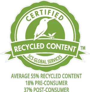 Certified Recycled Content badge