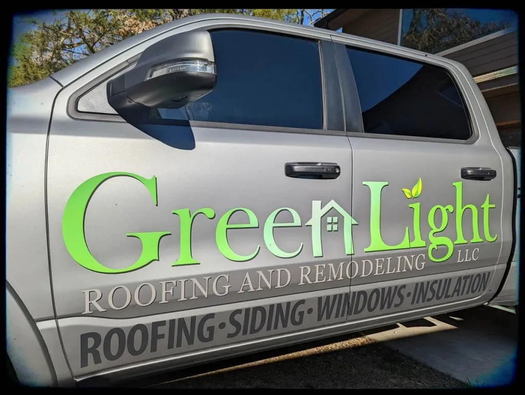GreenLight Roofing and Remodeling Service Car in Alvarado TX and Fort Worth TX