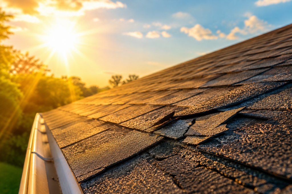 Weatherford summer roof damage restoration