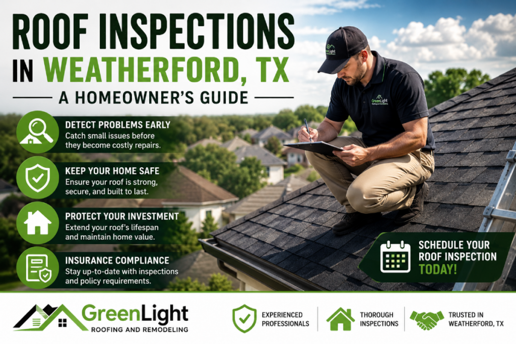 Weatherford roofer working