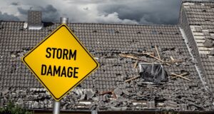 Storm Roof Damage in Hudson Oaks Texas