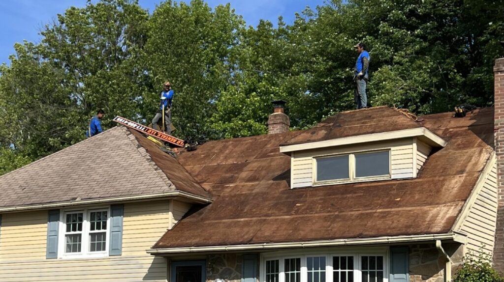 roof replacement project in Aledo Texas